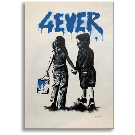 4Ever -  Quadro Canvas Contemporaneo su telaio in legno - Misura: 70x100 cm