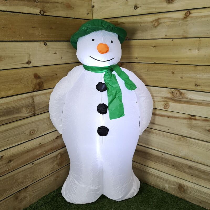 Snowtime - 4ft (120cm) The Snowman Film Licenced Indoor Outdoor led Inflatable