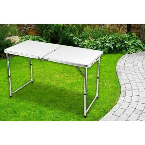 main image of "4FT HEAVY DUTY FOLDING TABLE PORTABLE PLASTIC CAMPING GARDEN PARTY CATERING FEET"