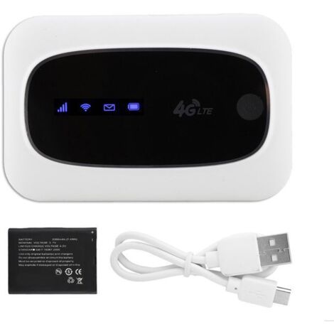 4G-WLAN-Router, tragbarer Zugangspunkt für Europa und Asien (Schwarz)