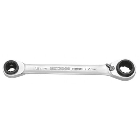 Matador Schraubwerkzeuge 01840001 Doppel-Ratschenringschlüssel 10 - 19 mm