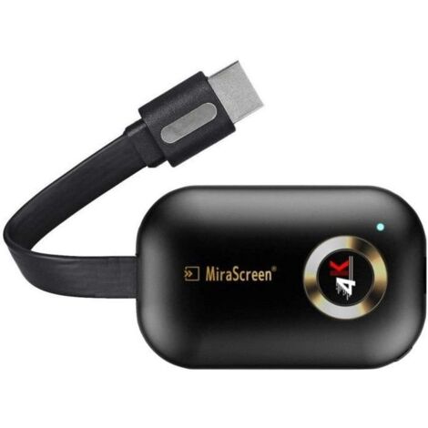 4K 5G WiFi Affichage HDMI Récepteur Adaptateur, MiraScreen Streaming TV Stick Convertisseur Support Airplay/Miracast/DLNA