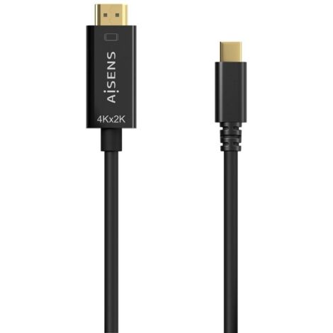4k hdmi converter cable aisens a109-0623/ usb type-c male - hdmi male/ 0.8m/ black