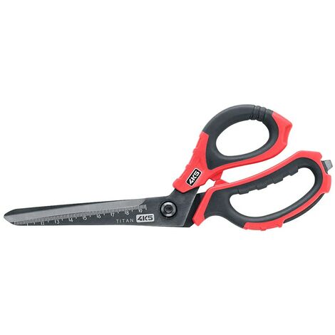 4K5 Tools 600.501A Forbici universali Mancini, Destrimani Nero/Rosso