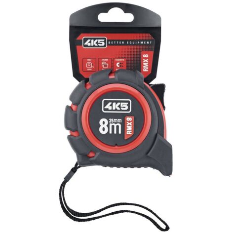 4K5 Tools RMX 8 RollMeter 8m 606.100-8 Metro a nastro 8 m