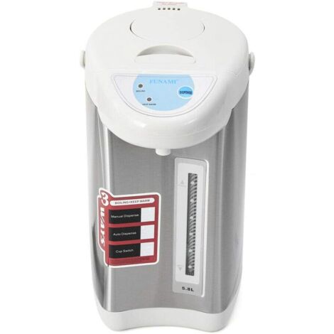 4L Edelstahl-Wasserkocher mit Knopfbedienung 750W Wasserkocher für heißes Wasser, Gestellheizung, grau