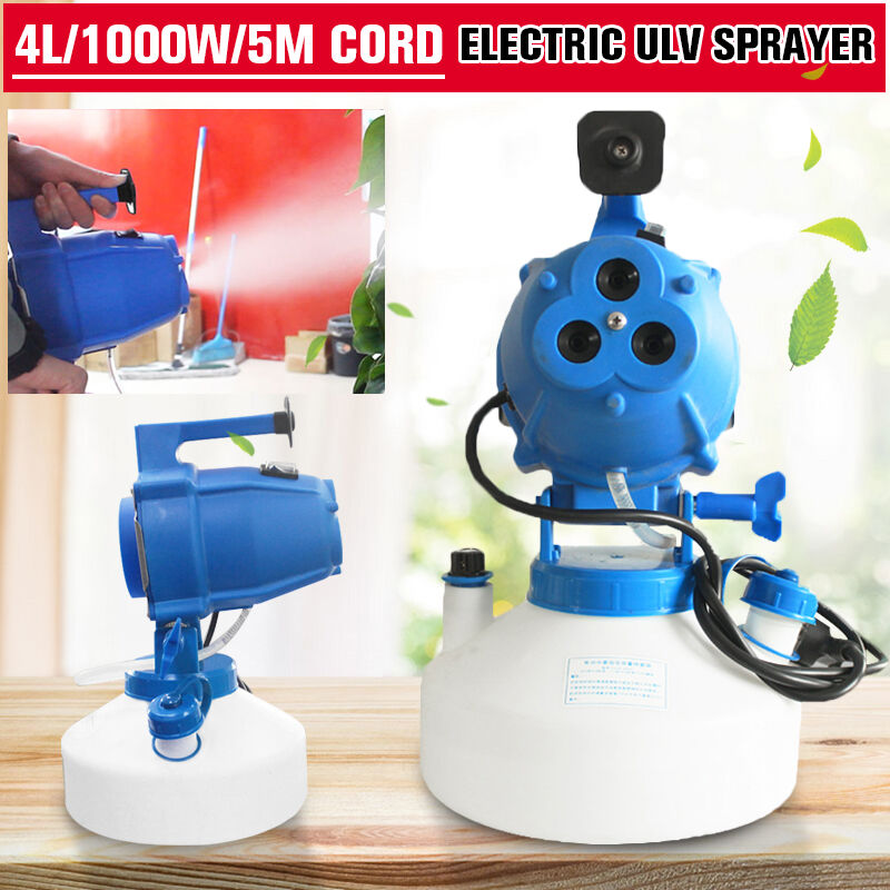 

4L Eléctrico ULV Nebulizador Pulverizador Mosquito Killer Farming Ultra Spray AC220V 1000W Enchufe Reino Unido Enchufe