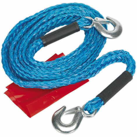 Heavy Duty Elastic Tow Rope - 2000kg Rolling Load Capacity - 1.5m to 4m  Length