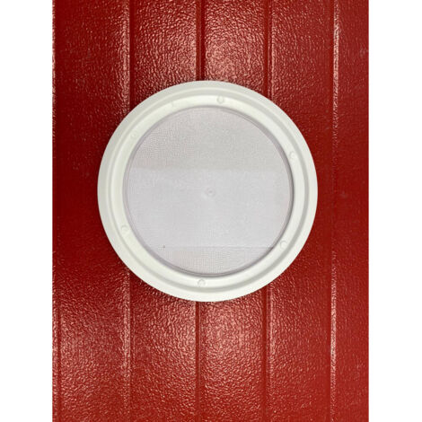 4M – Hublot rond 310 mm à visser blanc – Vitre pour porte de garage 22 à 24 mm – Installation facile avec vis incluses