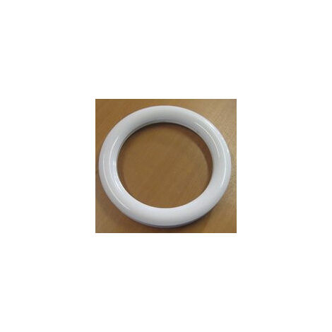 4M – Hublot rond blanc PVC 315 mm – Vitrage clair PMMA 3 mm – Fixation par vis VBA – Pour portes de garage et d'entrée