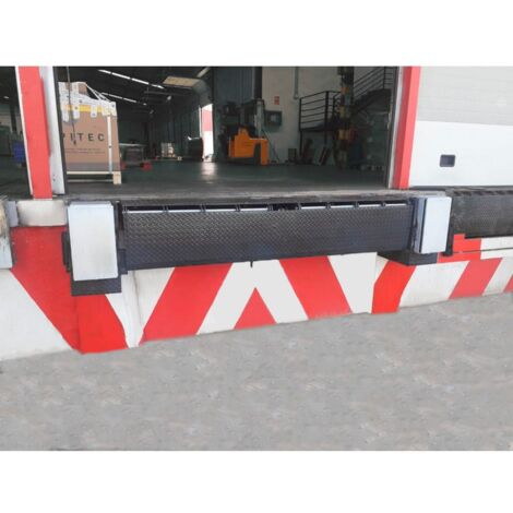 4M – Mini niveleur de quai manuel 1800mm – Tôle larmée 6/8mm – Charge max 129,6 kg/cm² – Butoirs en caoutchouc haute densité