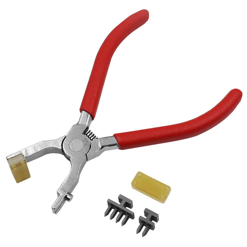 Mimiy - 4mm Silent Leather Hole Punch Stitching Hand Pliers Leather Craft Tool Heavy Duty Snap