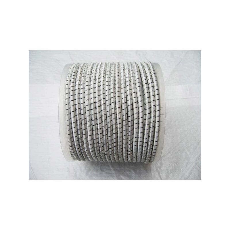 Elastic Bungee Rope Shock Cord 4MM x 100M (Luggage Tie Down White Black)