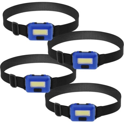 4morceau dirigéLampe frontale torche, adaptée aux adultes et aux enfants. ÉPIProjecteurs, phares ultra-lumineux, bleus
