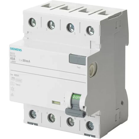 4P 40A 0,1A Typ A 100mA 400V SENTRON 5SV3444-6 Differenzialschutzschalter