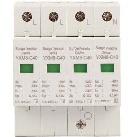 4P 40KA House Surge DIN Rail Lowvoltage Protector Lightning Protection Stop Device