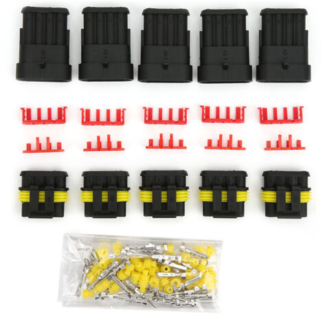 4P 5P 6P Wasserdichter elektrischer Steckverbindersatz für Kfz-Verkabelung, AMP 1,5 Stecker