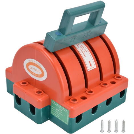 4P 63A 380V Disconnect Knife Switch Double Throw Knife Safety Disconnect Switch for Industrial Enterprises