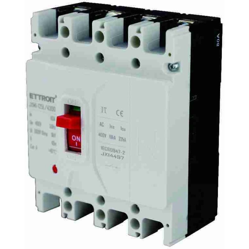 Ettroit - 4P 80A 380V-25KA Disjoncteurs magnéto-thermiques à boîtier moulé