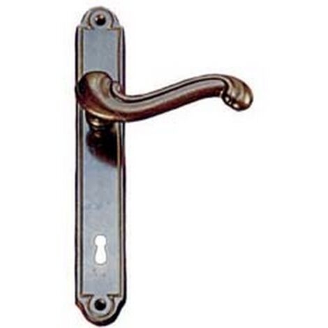 4PA MANIGLIA BAROCCO CON PLACCA IN OTTONE - mm.90