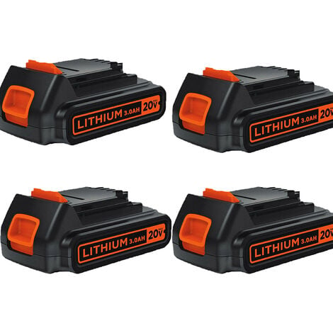 PACK 1.5Ah 2.0Ah for Black and Decker 20V Lithium-Ion Max Battery 20 Volt  LBXR20