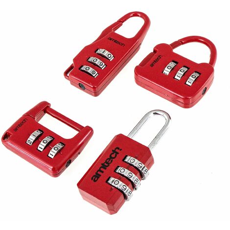 4pc Combination Padlock Set - T1153