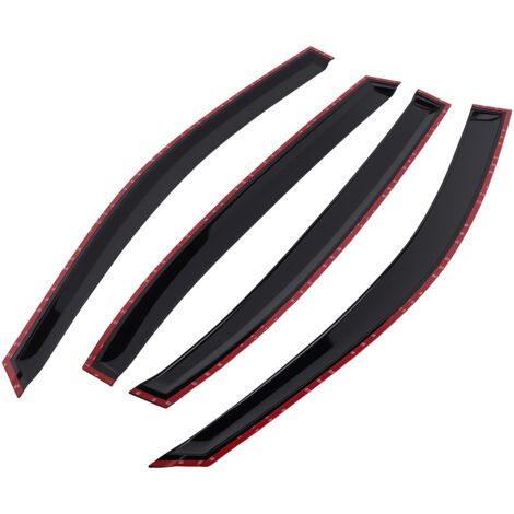 4pc Guard Visors for Mercedes E-Class W213 16-23 Window Rain Deflectors Black