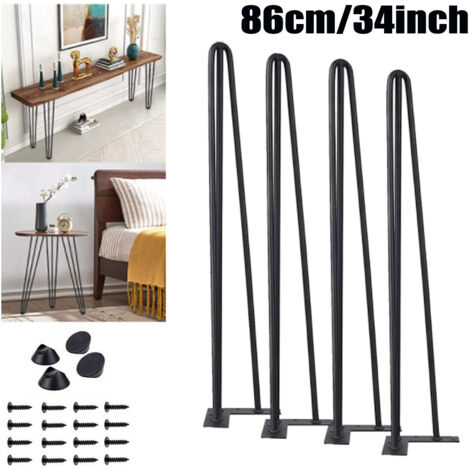4PC Hairpin Legs Hairpins Tischkufen Haarnadelbeine DIY Tischbeine 34"/86 cm