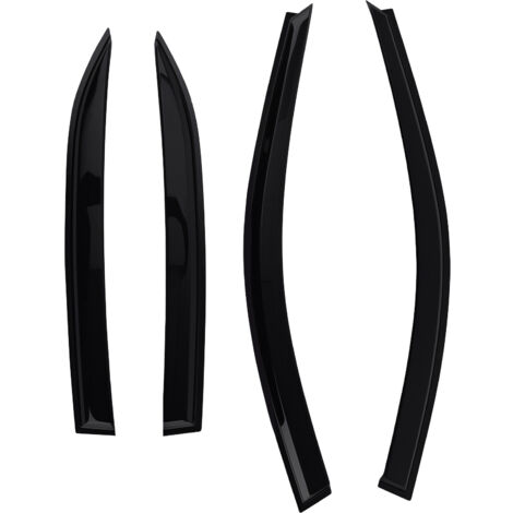 4PC Outside Mount Wind Deflectors for Mercedes E-Class 2009-2016 Black Tinted