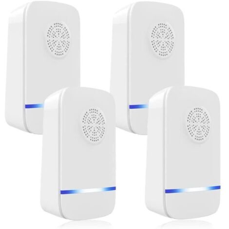 4Pc Répulsif Ultrason Anti-Parasites, Électronique pour Souris, Cafards et Araignées d'Intérieur
