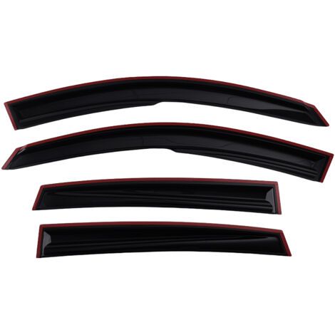 4PC Window Rain Visors for Ford Fiesta MK6 2002-2008 Wind Deflectors Black