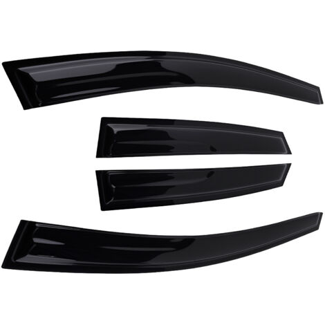 4pc Window Wind Deflectors Side Shields for Kia Ceed MK2 2012-2018 Black Tinted