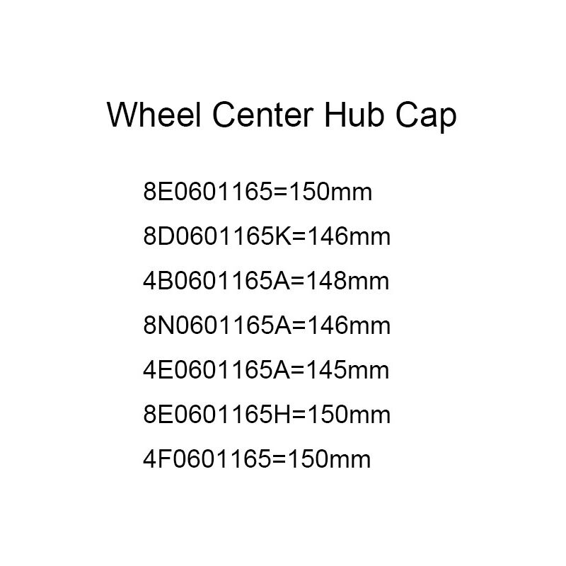 4pcs 146mm148mm 150 millimetri 4E0601165A