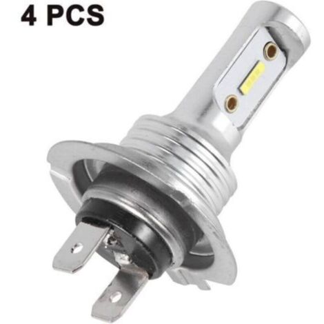 4pcs 1860 H7 80W haute puissance LED antibrouillard lampe phare de voiture ampoule 6000K lumiere blanche