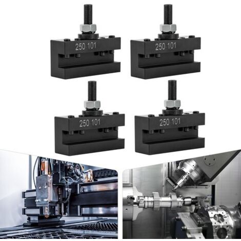 4pcs 250-101 Turning & Facing Holders CNC Lathes Tool Post Holder Set Quick Change