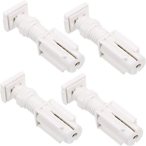 4pcs 25mm rideau de store Code de montage sans perforation, support gauche et droit Code de fixation accessoires
