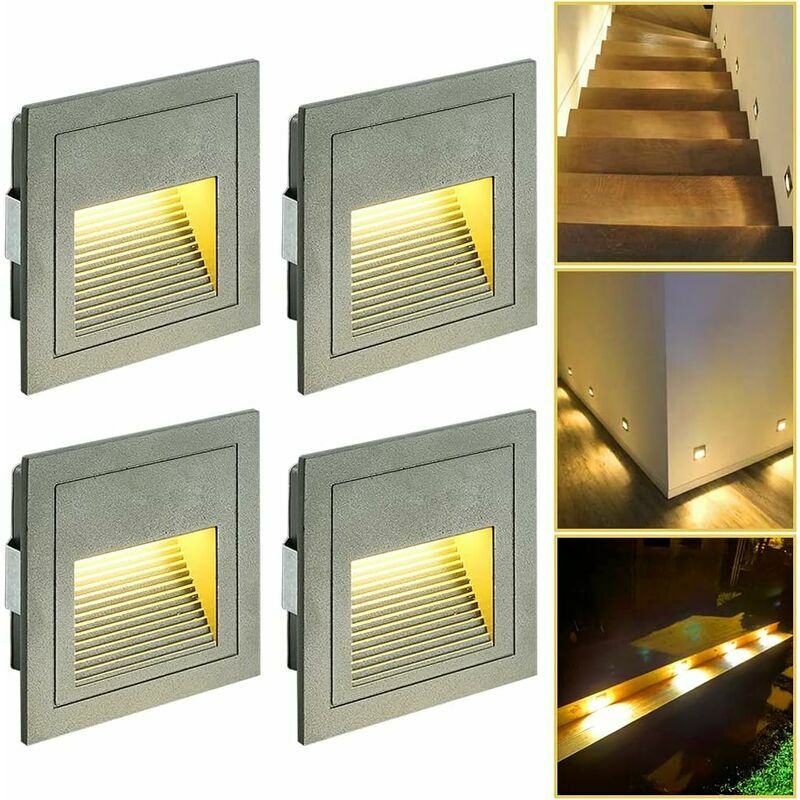 Image of 4pcs 3W led Recessed Wall Light,&hellip;