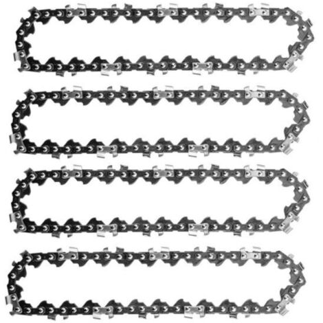 4PCS 4 Pouces Mini Tronçonneuse ÉLectrique Sans Fil Chaîne De Scie À Chaîne Pour La Coupe Du Bois Branches D'arbres ÉLagage Cour Jardinage