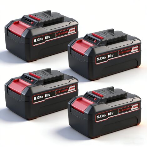 4pcs 5000mAh EIN18C2 HSL1810 Li-ion Batterie de remplacement pour EINHELL 18V Batterie d'alimentation x-change PX-BAT4 4511396 4511437 Pin de batterie pour outils électriques