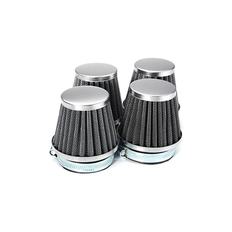 Wddnaot - 4Pcs 52mm Motorcycle Air Filters For Kawasaki Zx550 Gpz550 Ninja Zx600 Suzuki/Yamaha