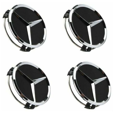 4pcs 75mm Mercedes Benz Wheel Center Hub Badge For W202 W203 W204 W208 W210