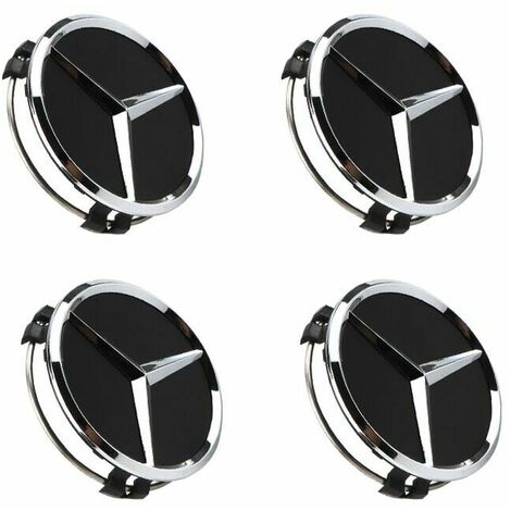 4pcs 75mm Mercedes Benz Wheel Center Hub Badge For W202 W203 W204 W208 W210