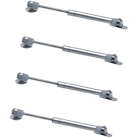 4pcs 80N  Vérin à gaz hydraulique pour porte de meuble pour porte de meuble à gaz Strut Lift Armoire Amortisseur à gaz Hinge Piston de meuble Porte d'armoire Ressort à clapet Soft Close Argent