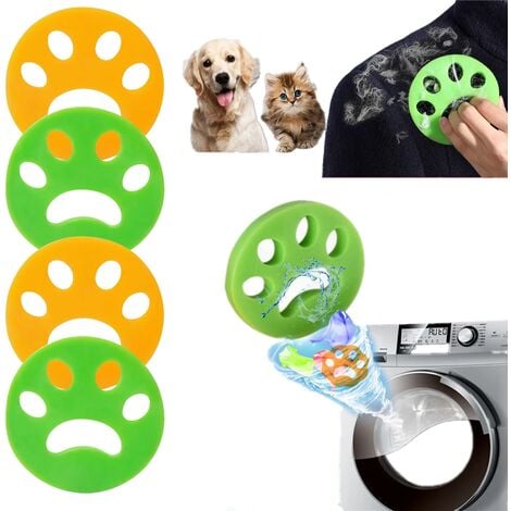 Machine à laver réutilisable pour animaux de compagnie, 2 pièces,  épilateur, attrape-poils, boule filtrante, accessoires de nettoyage -  AliExpress