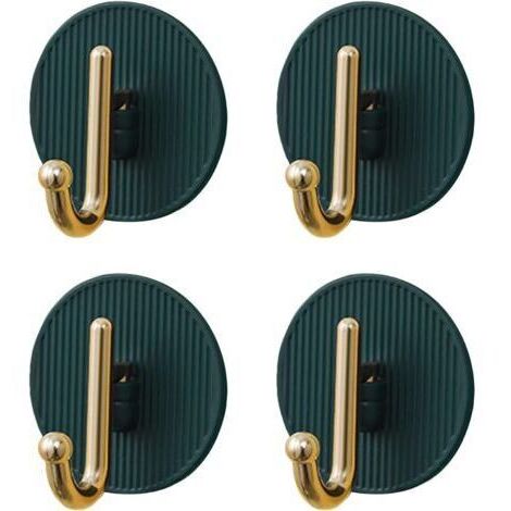 4pcs Accroche Torchon,Patere Salle de Bain,Crochet Mural Adhesif,Accroche Torchon Cuisine,Auto-Adhesif sans Percer Hook pour Cuisine