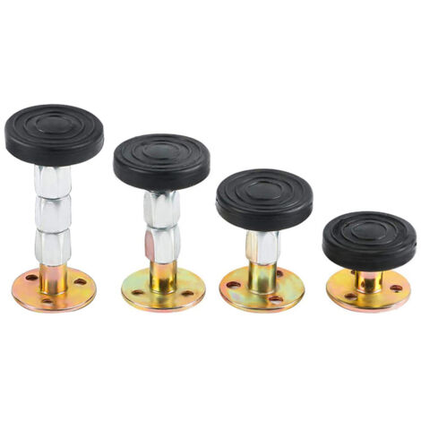 4PCS Adjustable Bed Frame Holder Thread Bed Frame Anti Shake Tool Bed Frame Telescopic Support for Room Wall Protection Support Feet Bed Table