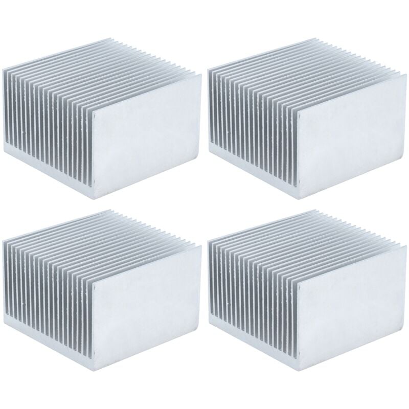 Ineasicer - 4Pcs Ailettes de Refroidissement Aluminium Radiateur Dissipateur de chaleur pour module cpu électronique 60x60x39mm sans adhésif