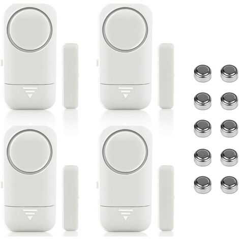 Protection Anti-effraction Détecteur de fenêtre Récepteur 6 canaux Alarme de fenêtre Sonnette d/' Capteur de Porte avec capteur magnétique Système d/'alarme de sécurité à Domicile sans Fil
