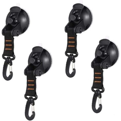 4pcs Ancre à Ventouse, Ventouses D'ancrage, Ancre à Ventouse Robuste, Auvent à Ventouse pour Voiture Bateau Camping Tente Bagage