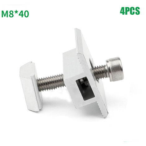 Lot De 10 Pinces De Serrage Aluminium Pour Panneaux Solaires - Compatible Cadres 30 à 45 Mm, Installation Facile Toiture